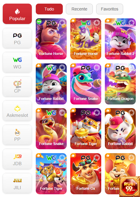 Experiência de Jogos rubi99.com